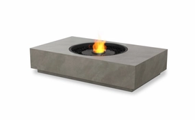 Ecosmart Fire Martini 50 Fire Pit Table - Natural Finish / Black Burner - ESF.O.MTI.50.NA.Boutdoor fire table set with chairs
