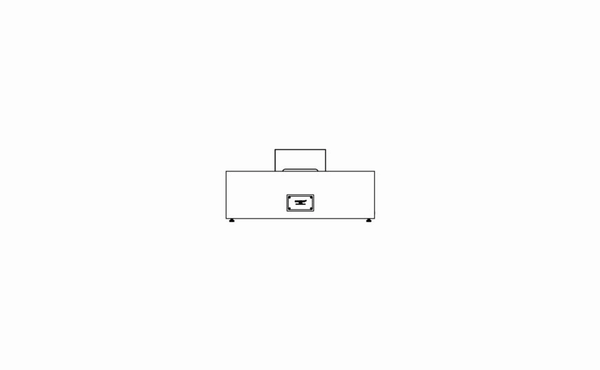 Ecosmart Fire Wharf 65 Fire Pit Table - Black Burner - ESF.O.WHF.65.TN.B