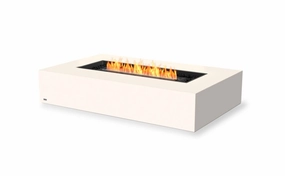 Ecosmart Fire Wharf 65 Fire Pit Table - Bone Finish / Black Burner - ESF.O.WHF.65.BO.Boutdoor fire table set with chairs