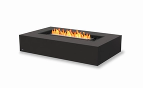 Ecosmart Fire Wharf 65 Fire Pit Table - Graphite Finish / Black Burner - ESF.O.WHF.65.GH.Boutdoor fire table set with chairs