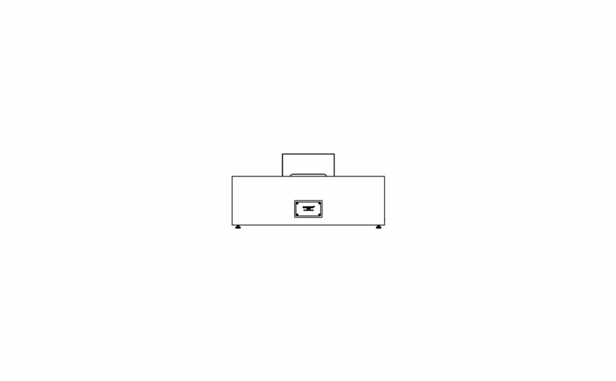 Ecosmart Fire Wharf 65 Fire Pit Table - Graphite Finish / Black Burner - ESF.O.WHF.65.GH.B