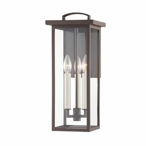 Eden Three Light Outdoor Wall Sconce Textured BronzeOutdoor wall sconces with motion sensor