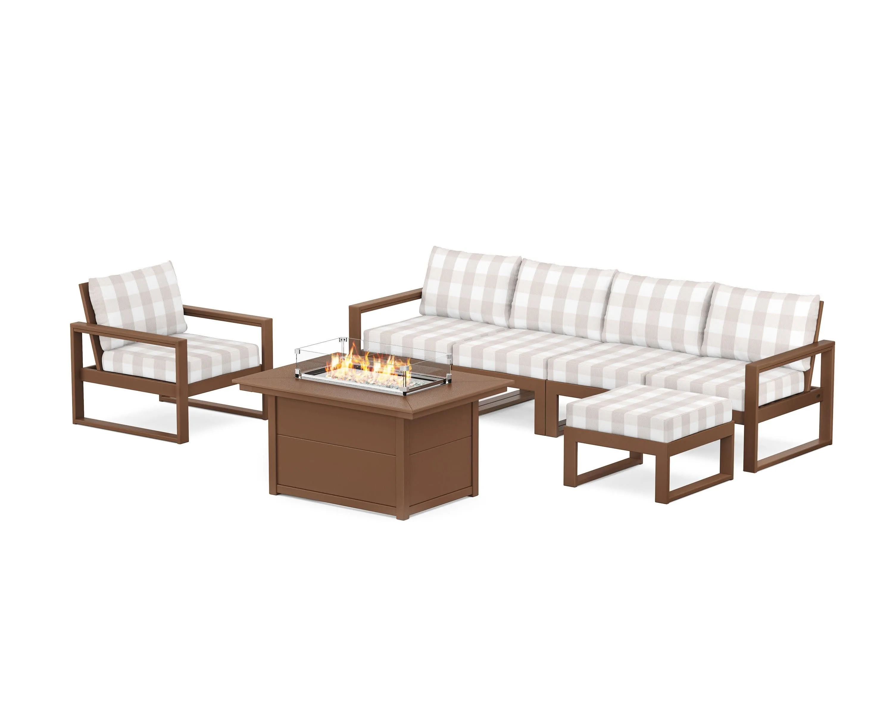 EDGE Sectional Lounge and Fire Pit Set