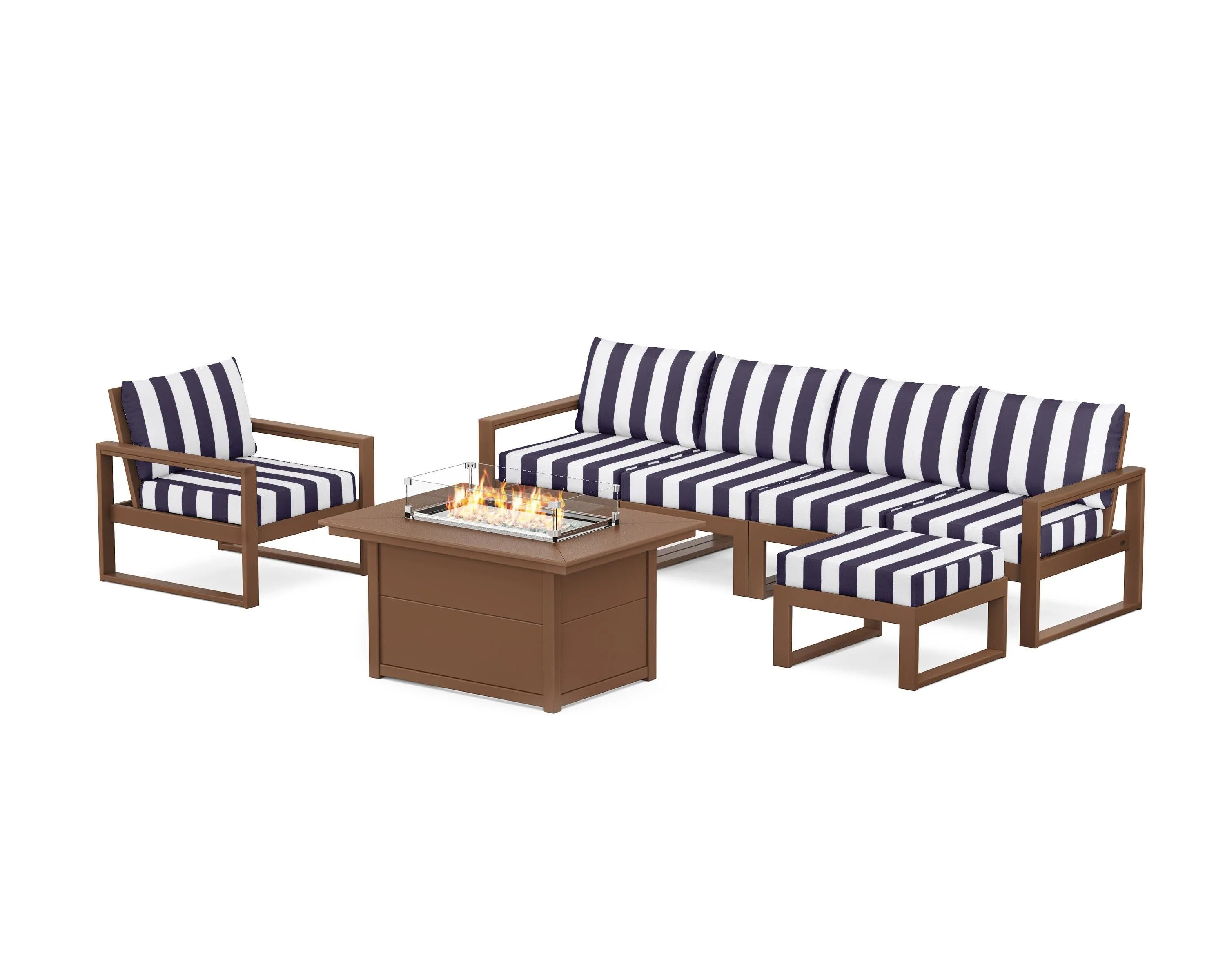 EDGE Sectional Lounge and Fire Pit Set