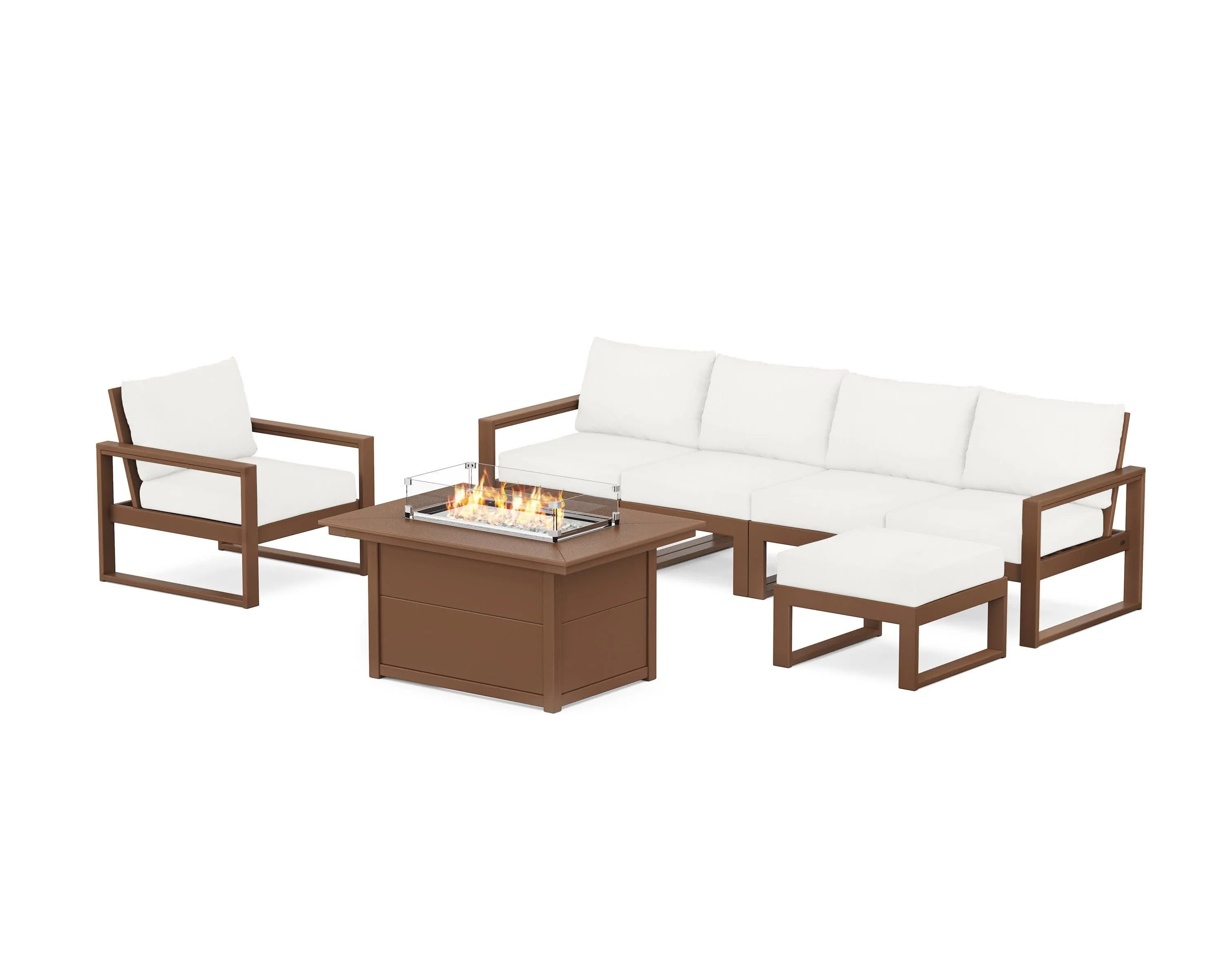 EDGE Sectional Lounge and Fire Pit Set