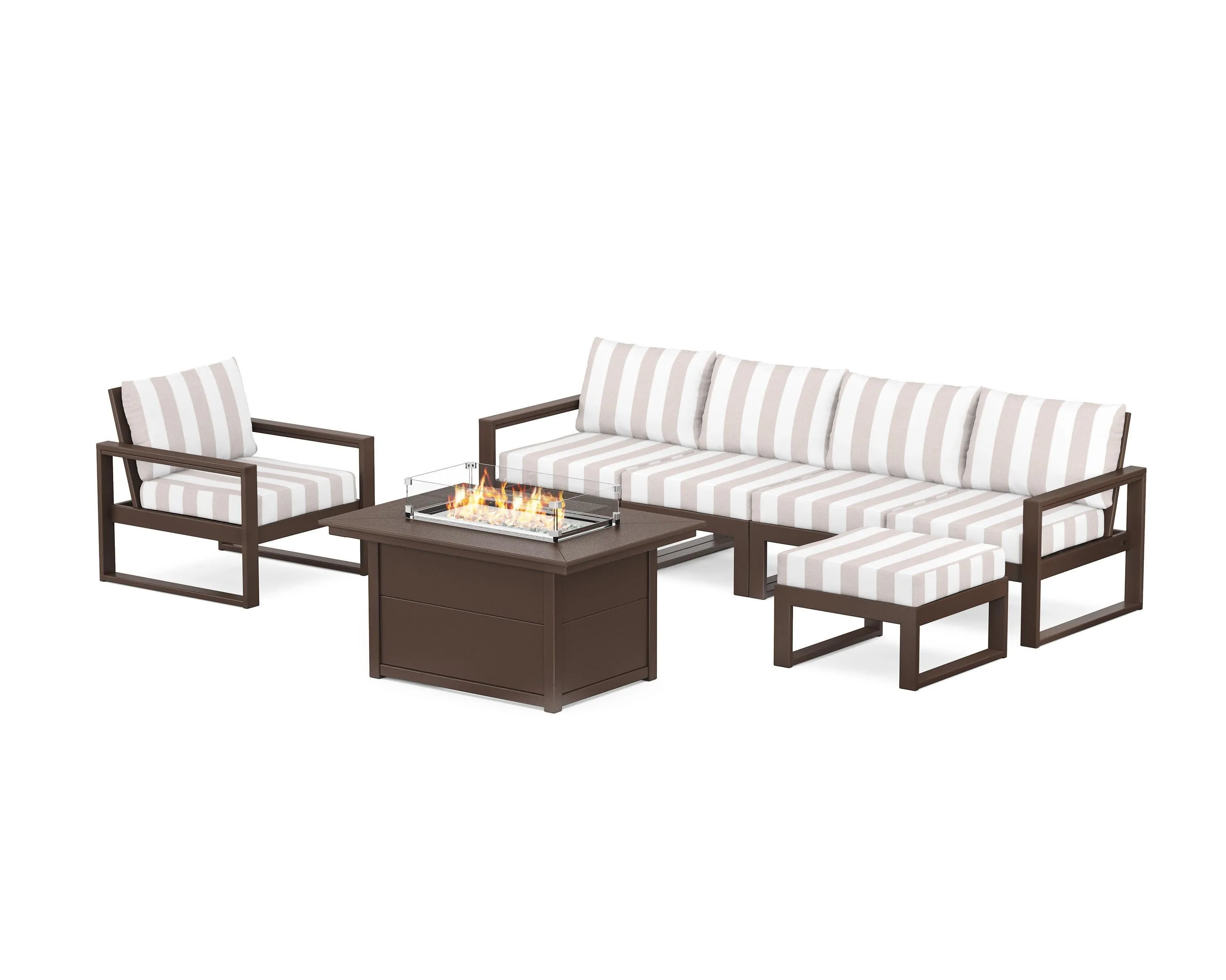 EDGE Sectional Lounge and Fire Pit Set