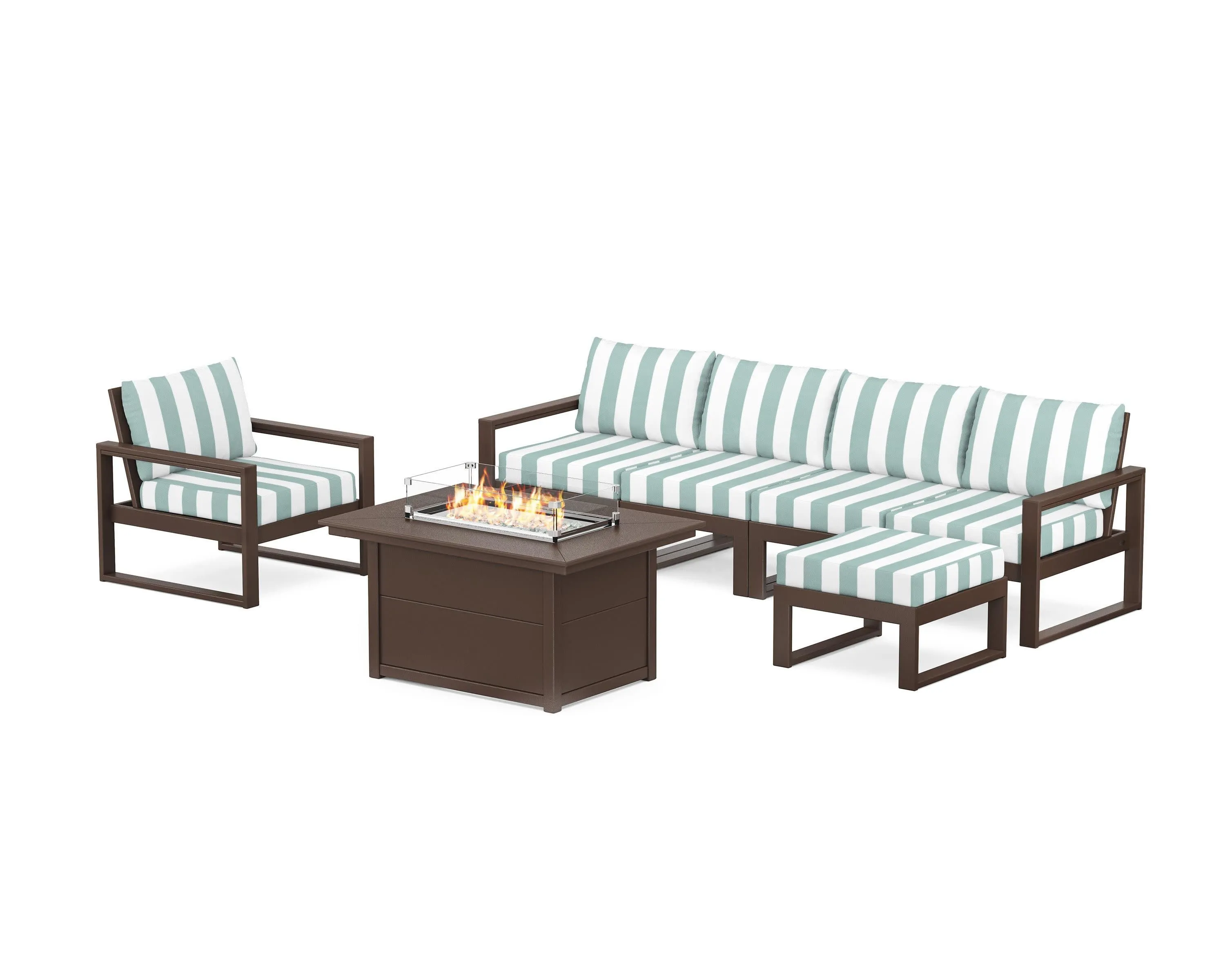 EDGE Sectional Lounge and Fire Pit Set