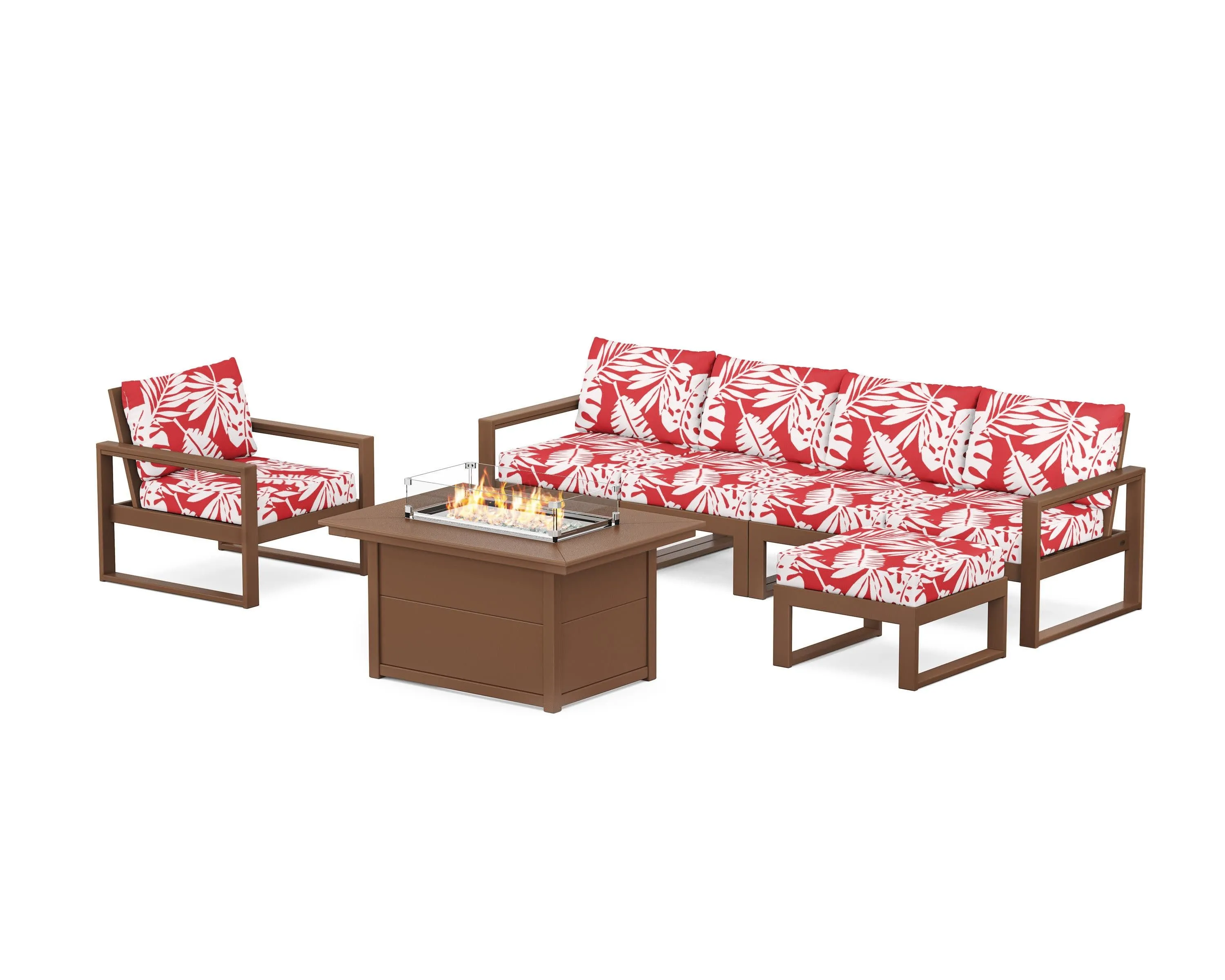 EDGE Sectional Lounge and Fire Pit Set