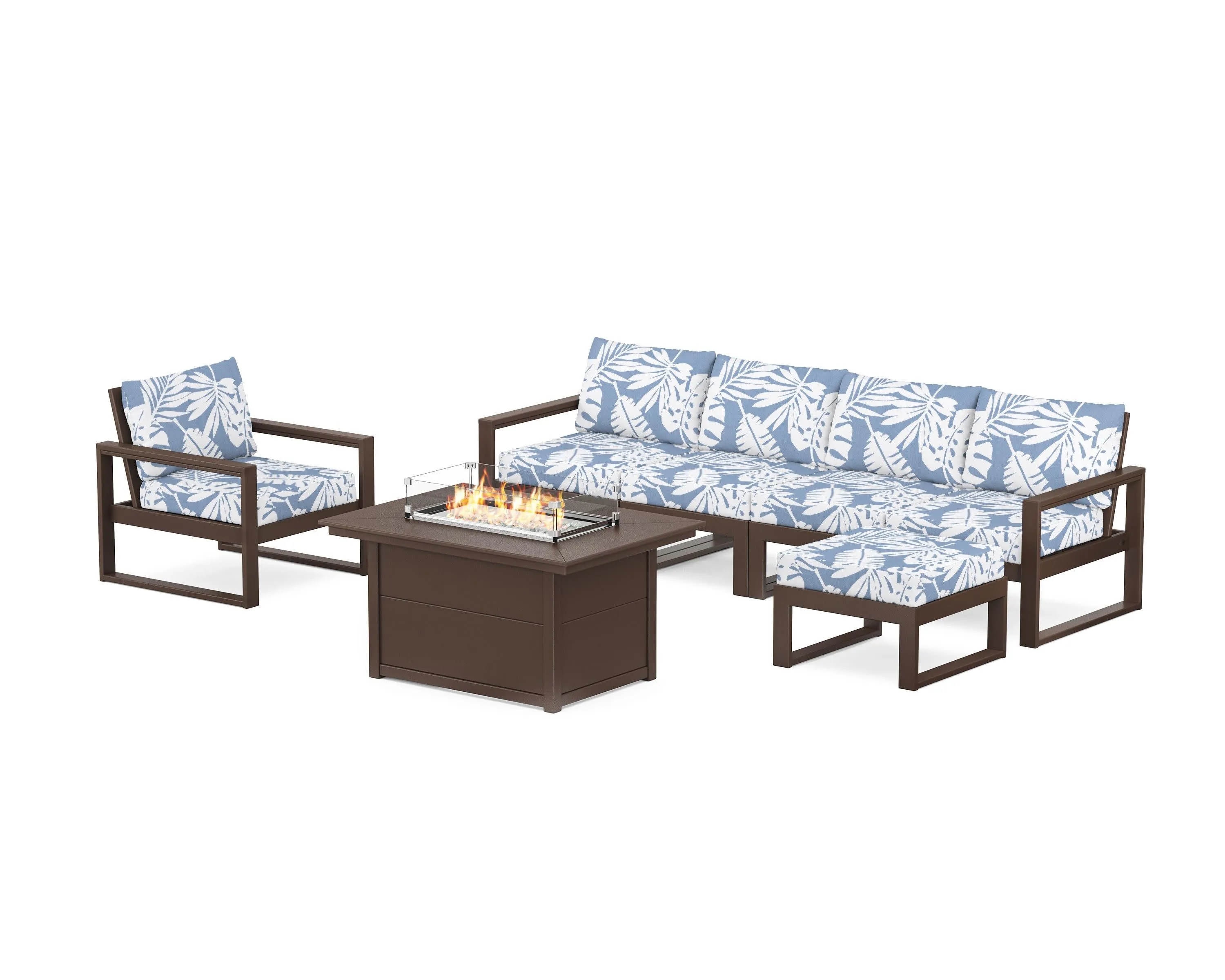 EDGE Sectional Lounge and Fire Pit Set
