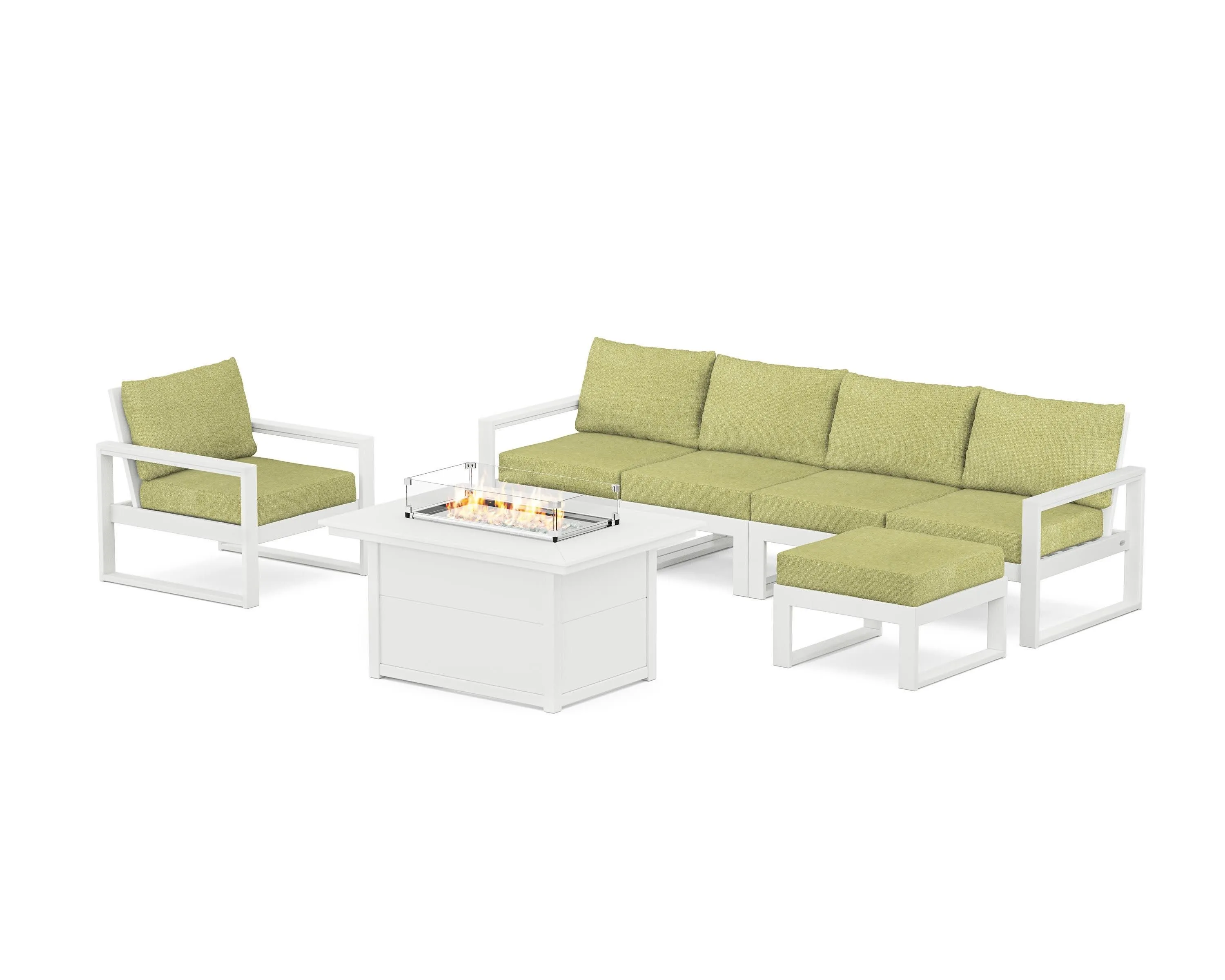 EDGE Sectional Lounge and Fire Pit Set