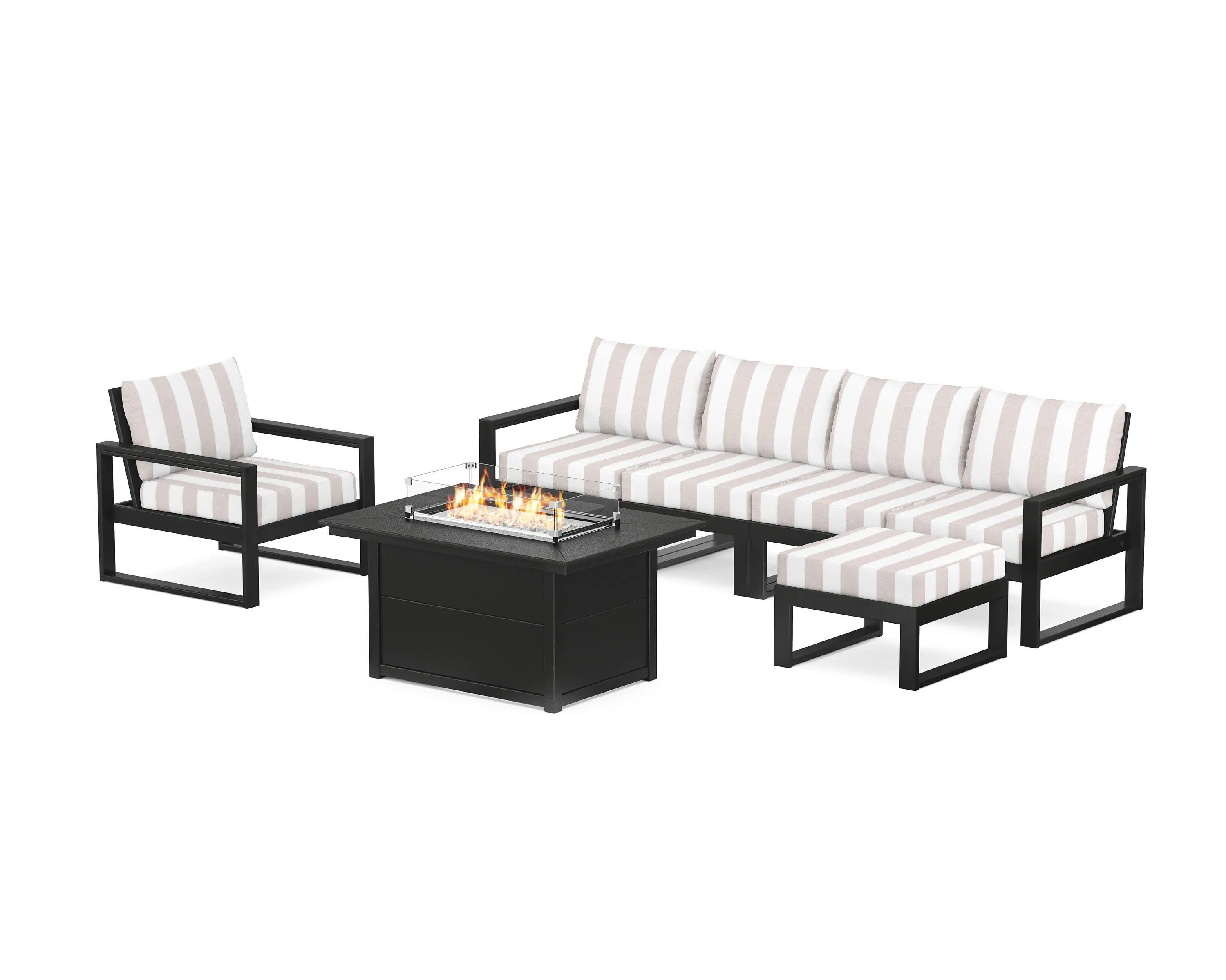 EDGE Sectional Lounge and Fire Pit Set
