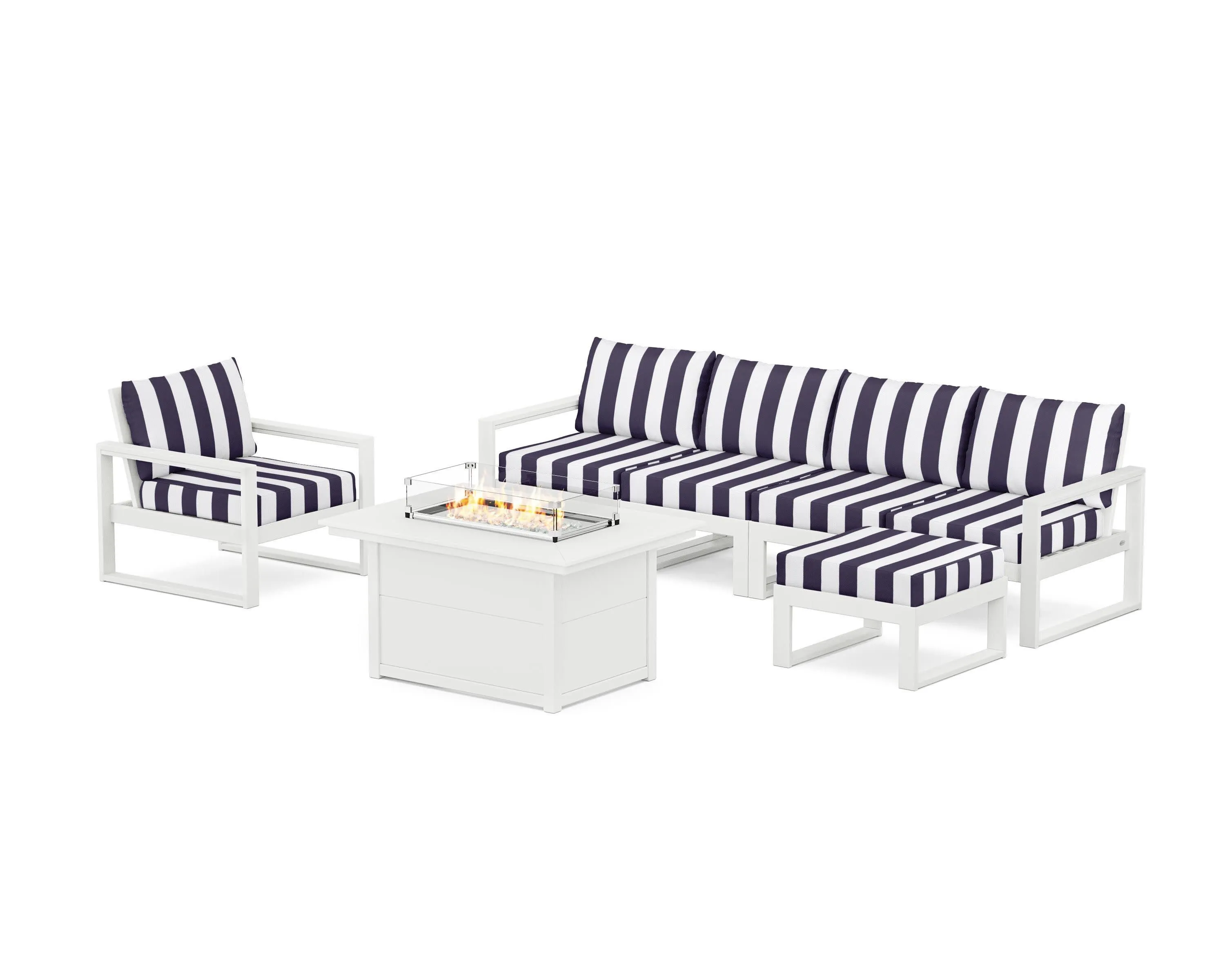 EDGE Sectional Lounge and Fire Pit Set