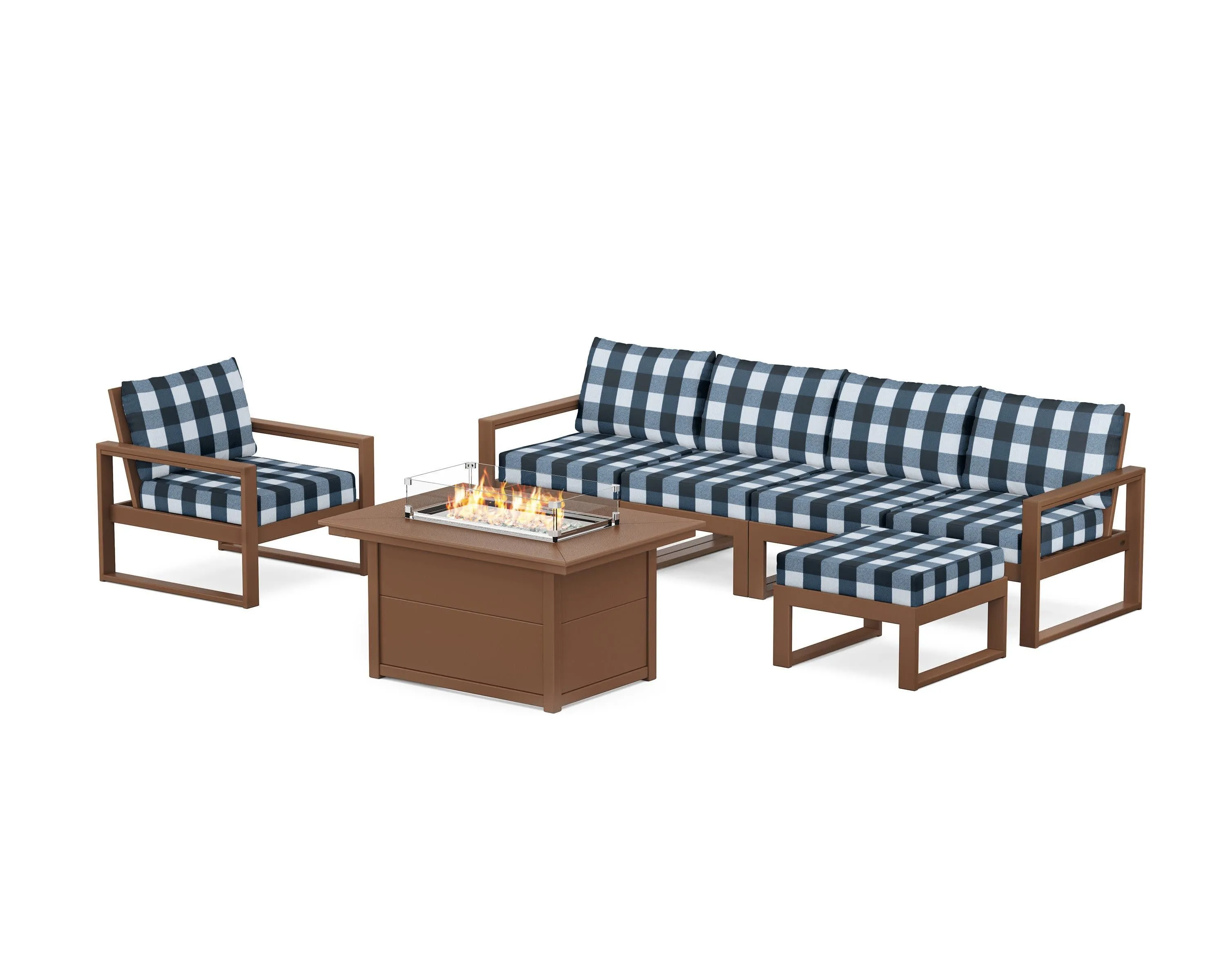 EDGE Sectional Lounge and Fire Pit Set