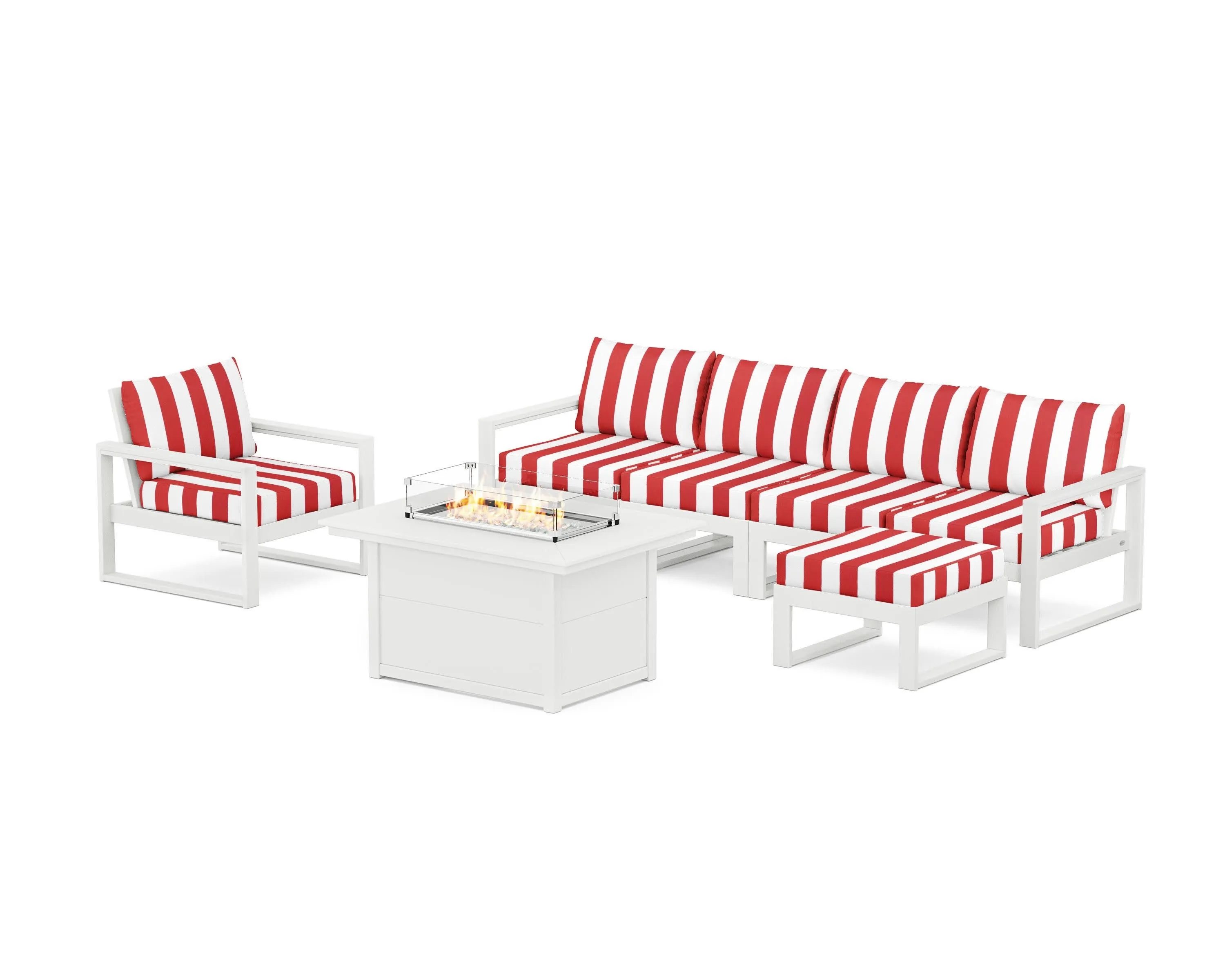 EDGE Sectional Lounge and Fire Pit Set