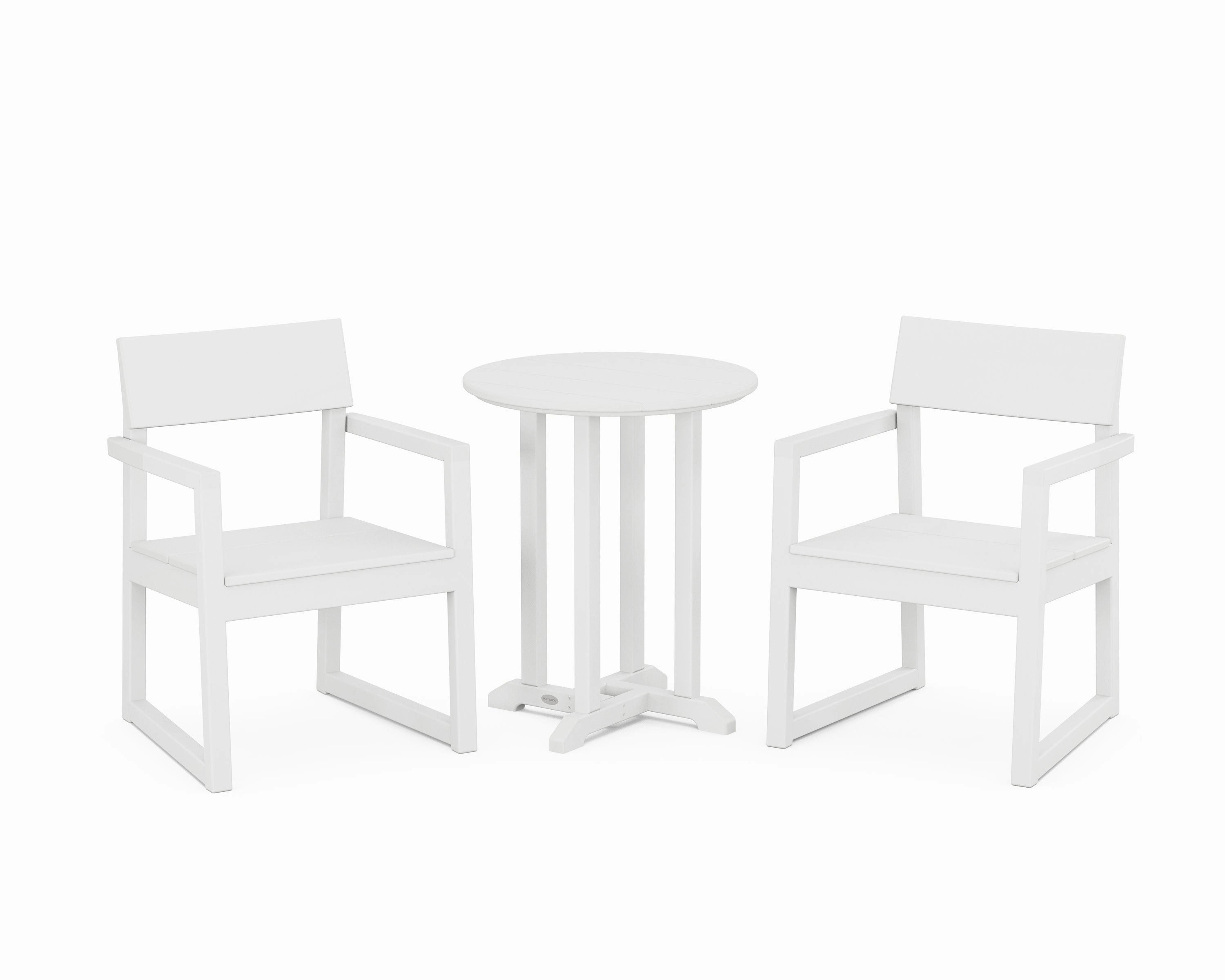 EDGE 3-Piece Round Bistro Dining Set