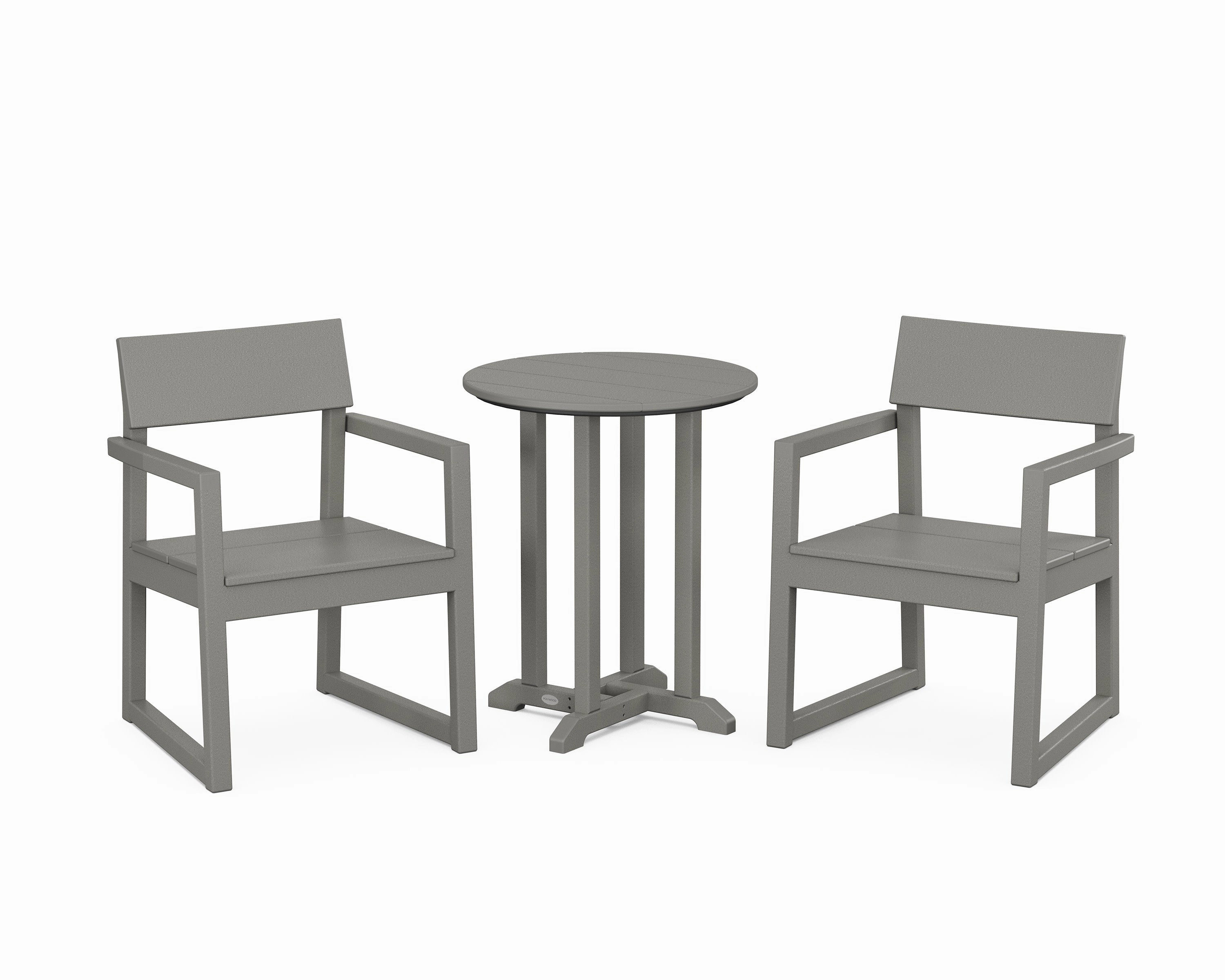 EDGE 3-Piece Round Bistro Dining Setoutdoor patio furniture set