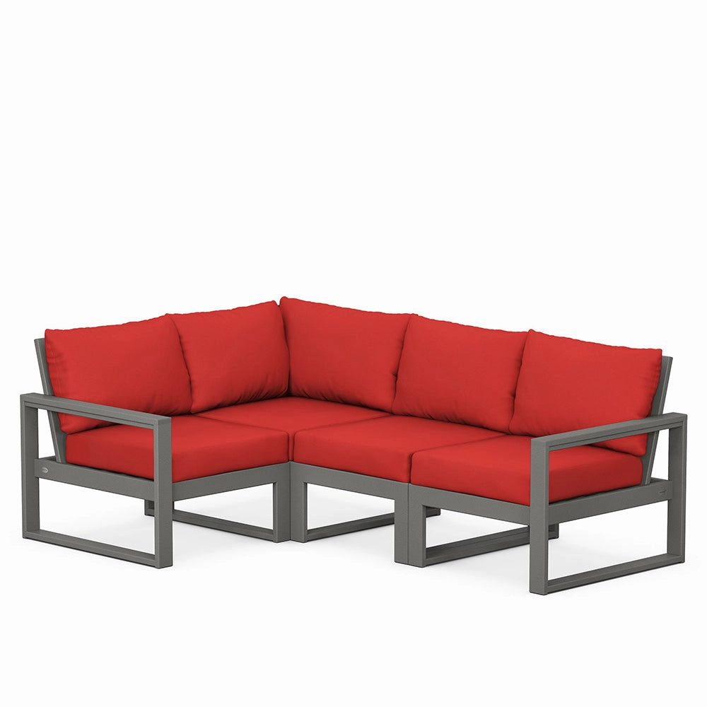 Edge 4-Piece Modular Deep Seating Set