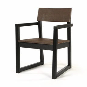Edge Dining Arm ChairHDPE eco-friendly polywood furniture set