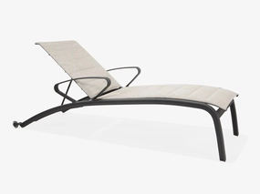 Edge Padded Sling Chaise Loungeoutdoor patio furniture set