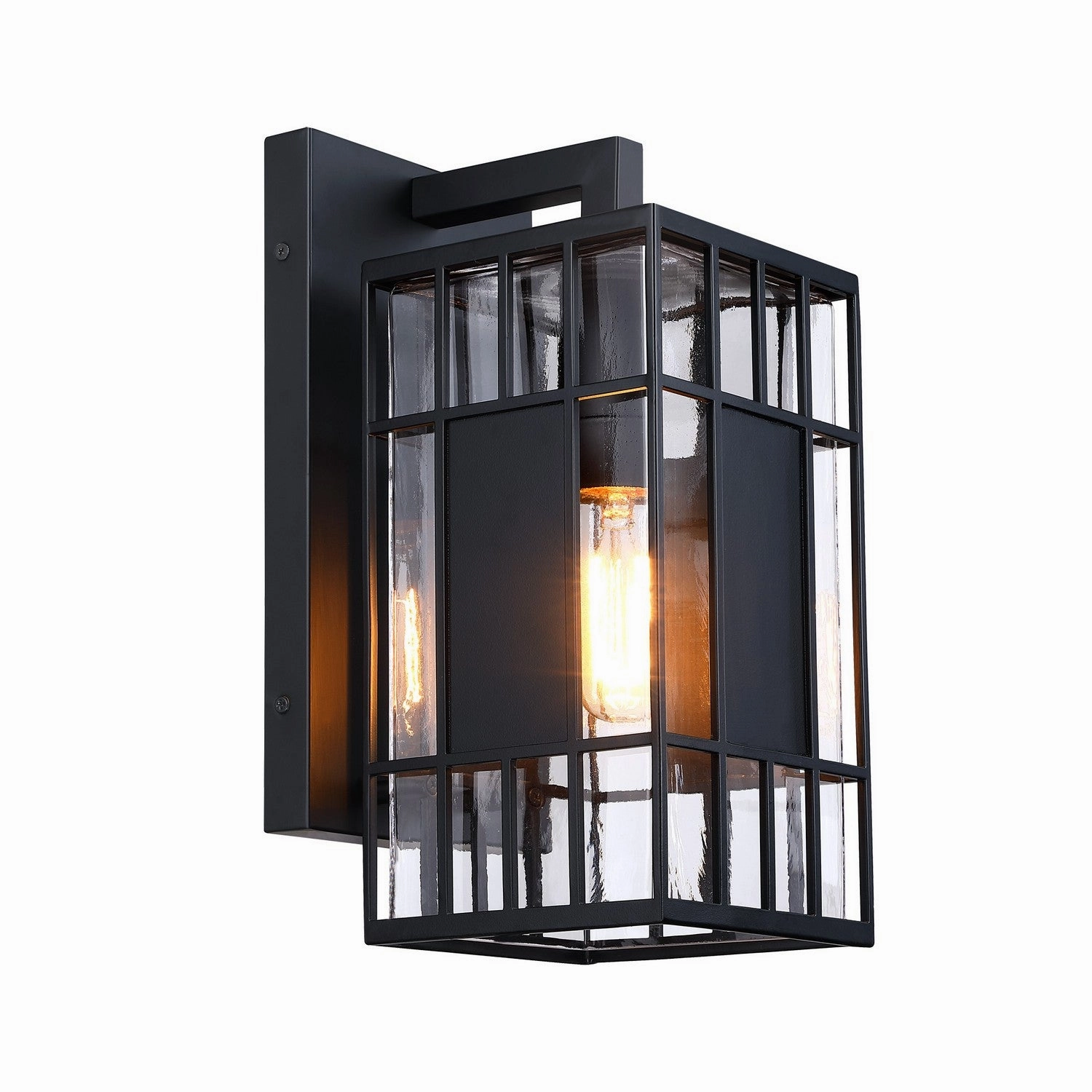 Edgehill One Light Outdoor Wall Sconce Matte Black