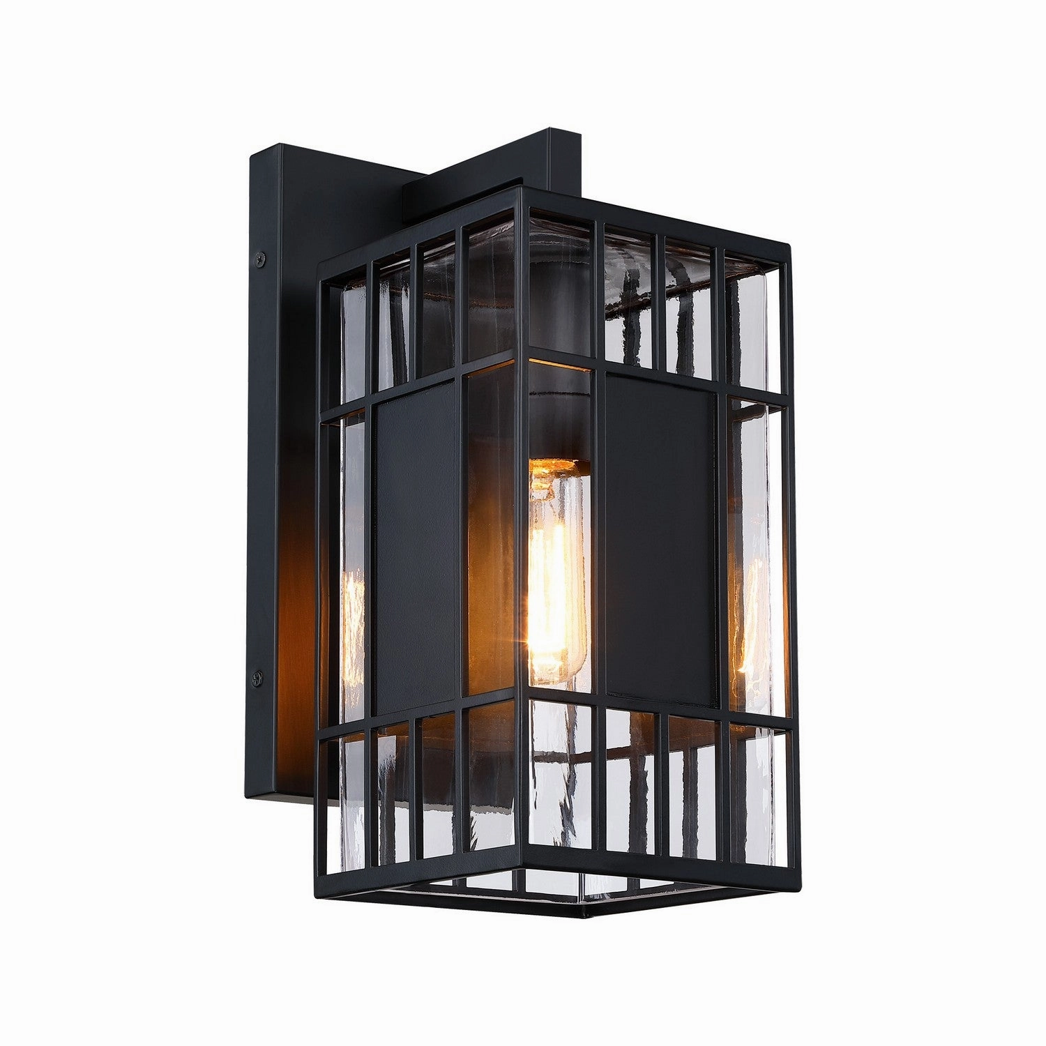 Edgehill One Light Outdoor Wall Sconce Matte Black