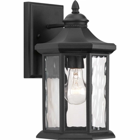 Edition One Light Wall Lantern BlackOutdoor wall sconces with motion sensor