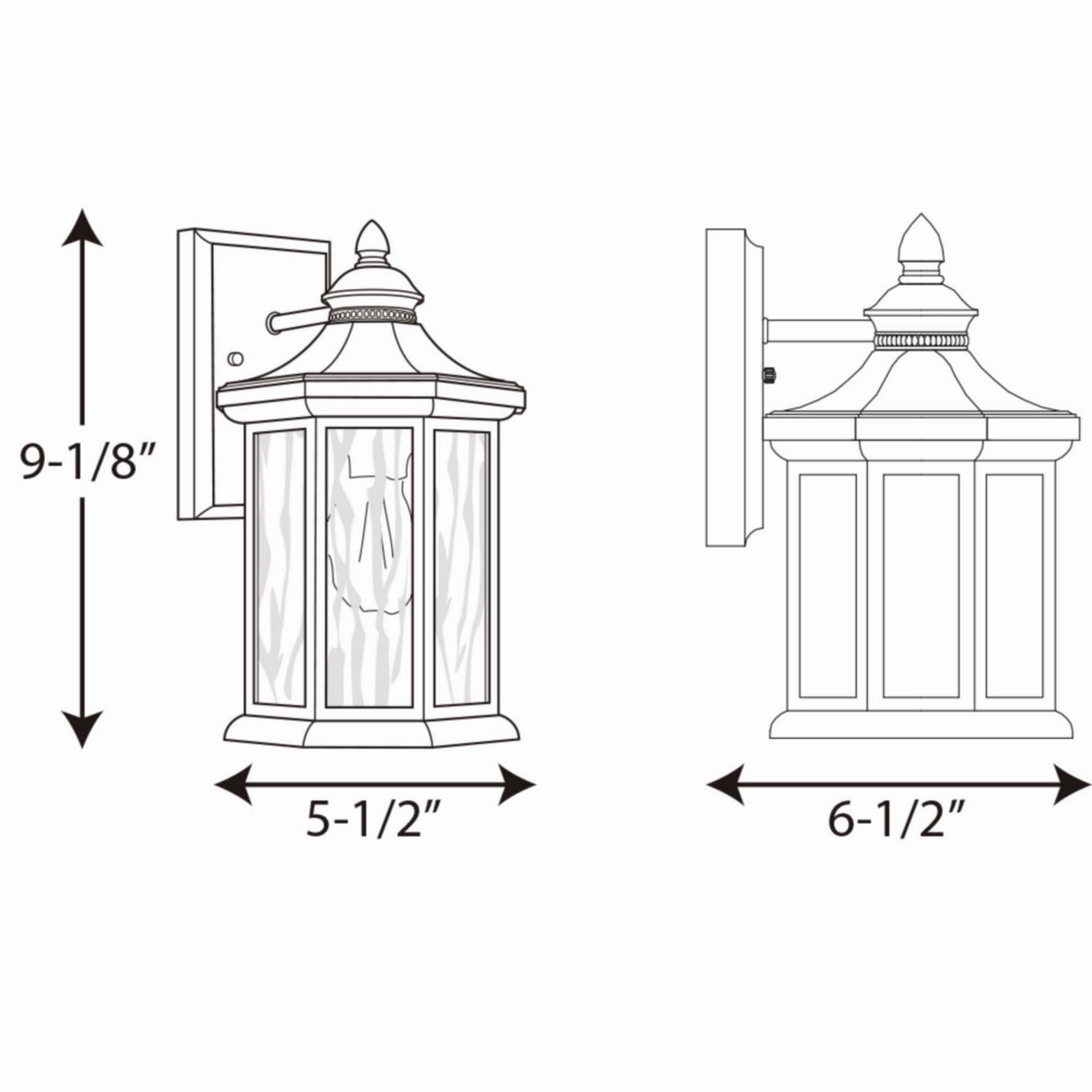 Edition One Light Wall Lantern Black