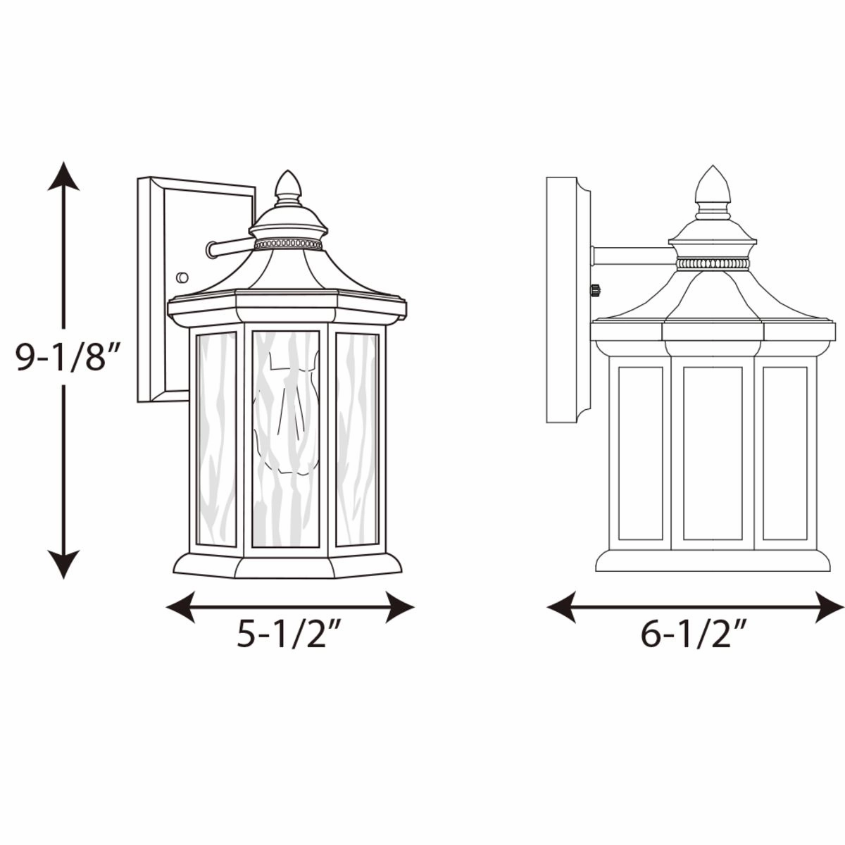 Edition One Light Wall Lantern Black