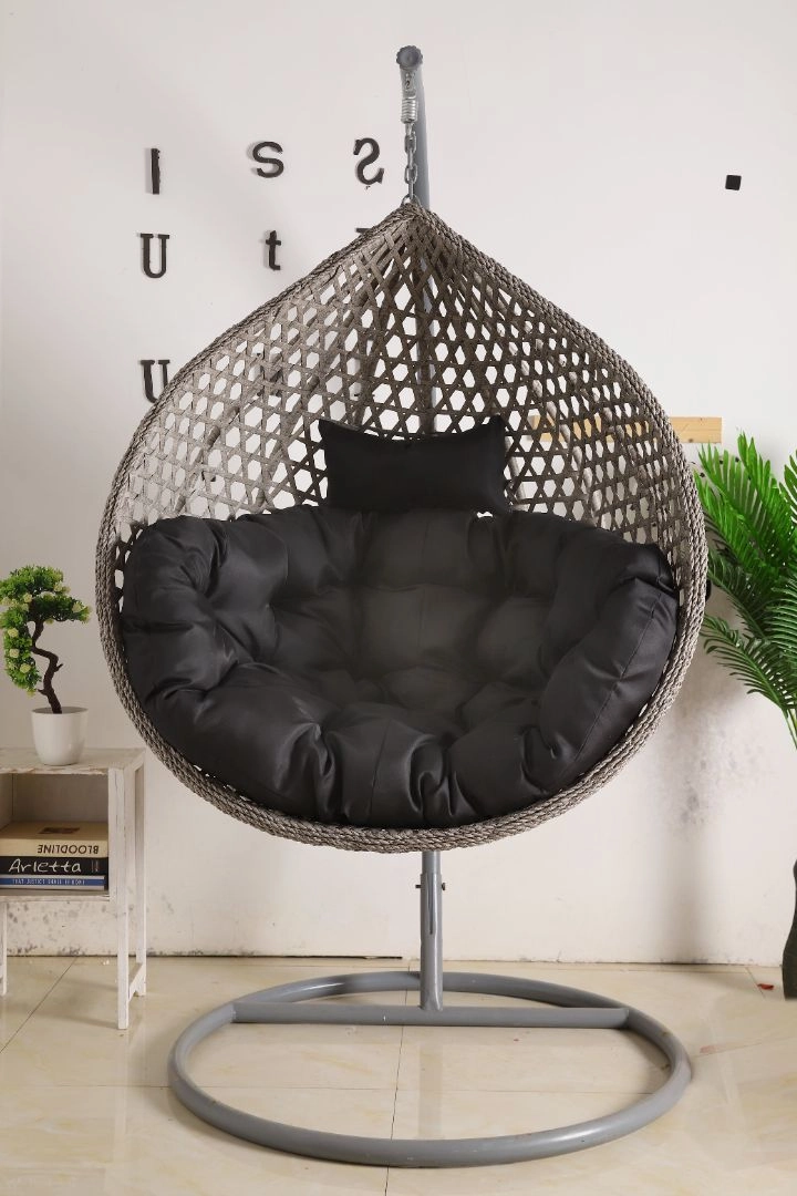 Egg Chair Hanging LUXURY model - Grey Basket