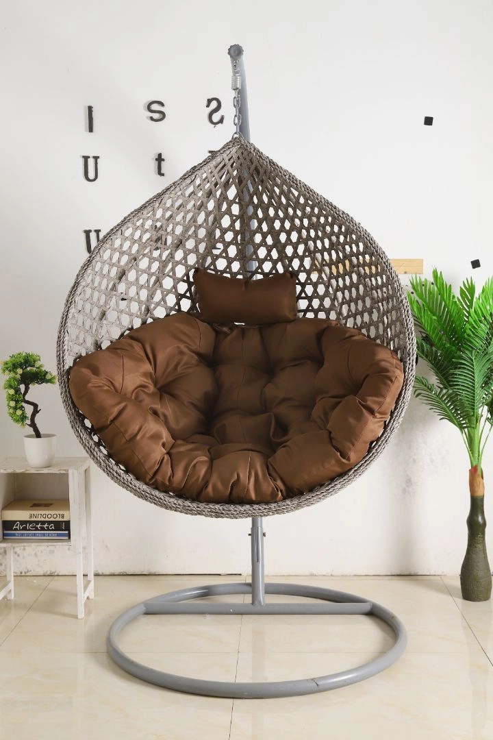 Egg Chair Hanging LUXURY model - Grey Basket