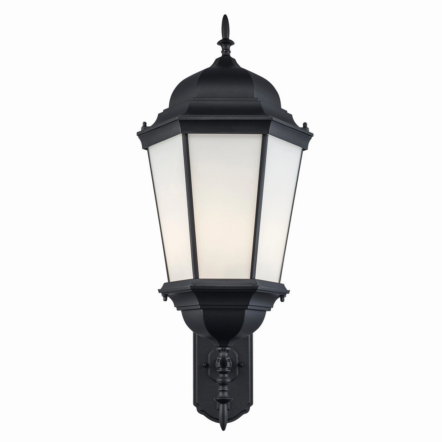 Eldlight Three Light Outdoor Wall Lantern BlackOutdoor wall sconces with motion sensor