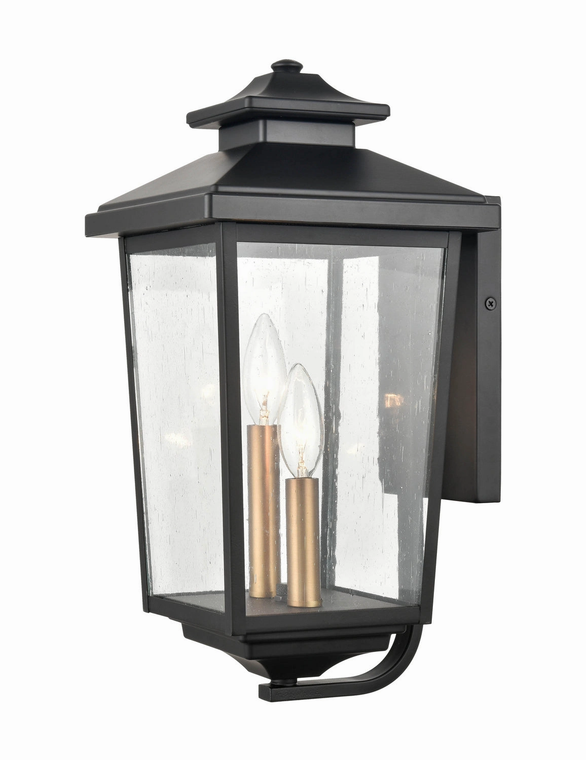 Eldrick Two Light Outdoor Hanging Lantern Powder Coated BlackOutdoor wall sconces with motion sensor