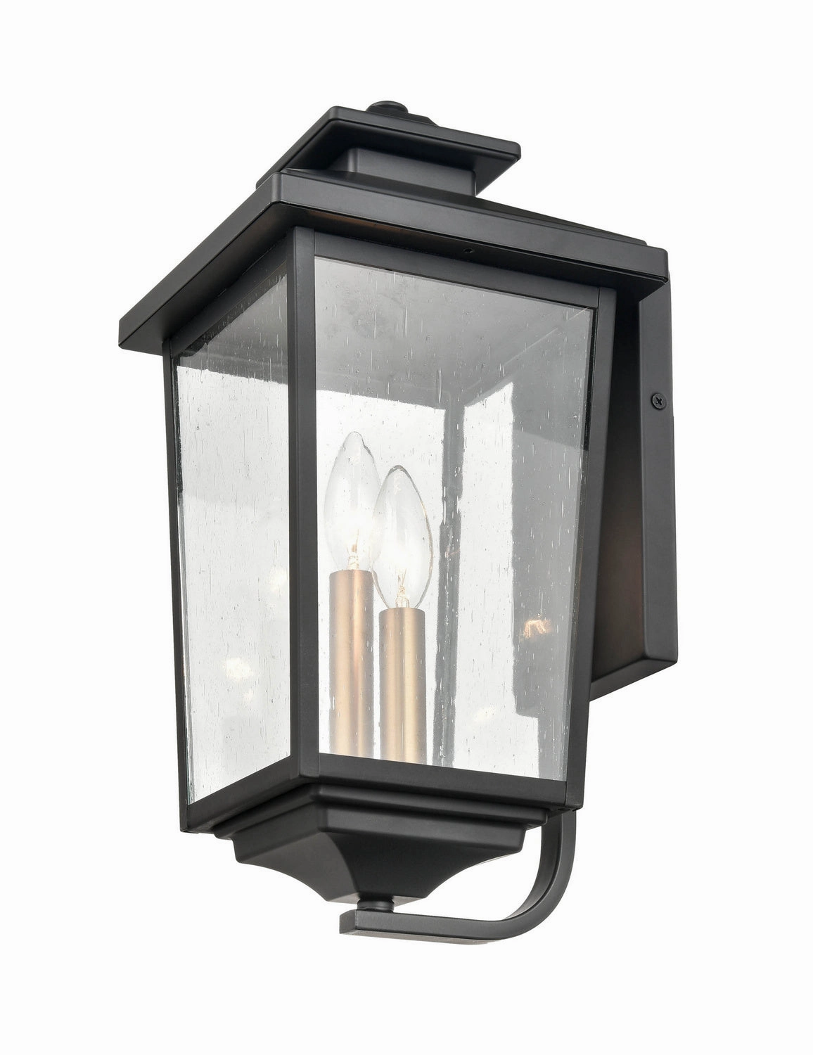 Eldrick Two Light Outdoor Hanging Lantern Powder Coated Black