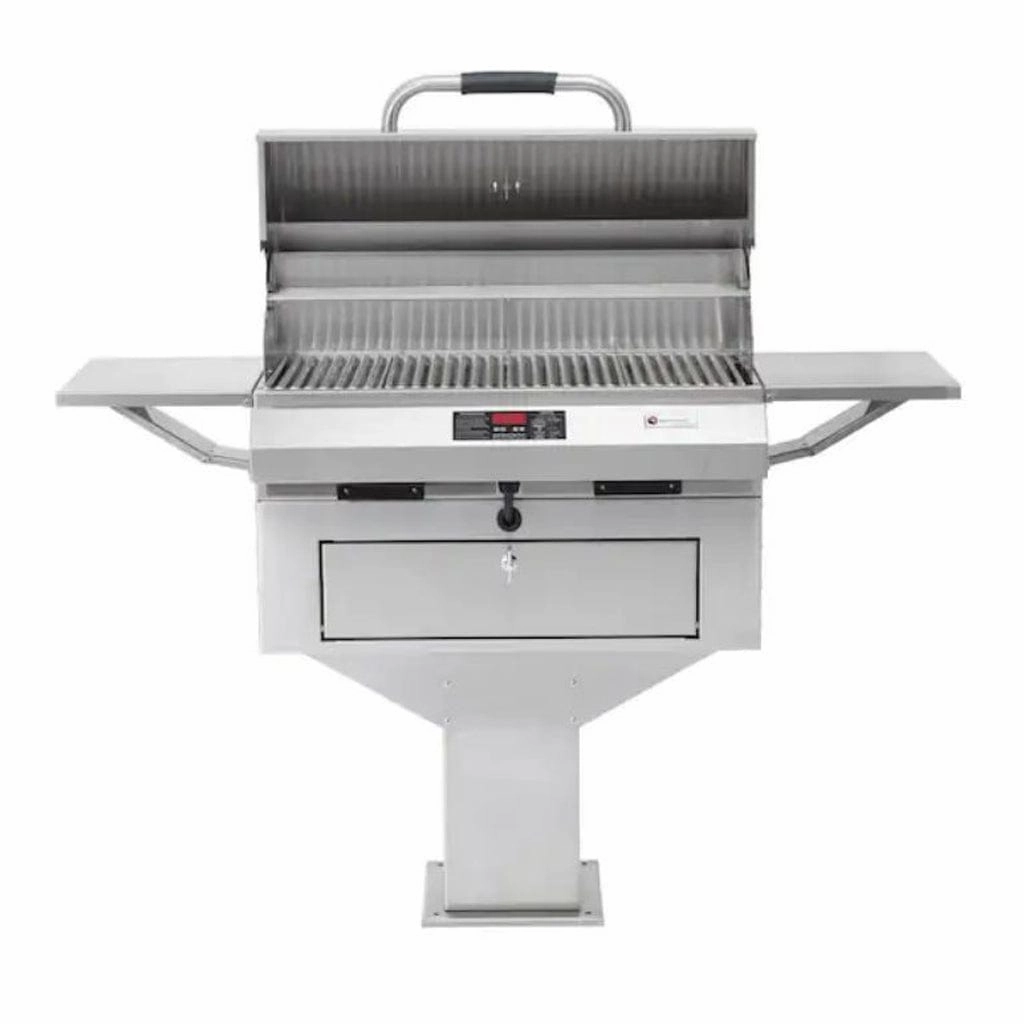 Electrichef 24" Emerald Pedestal Base Outdoor Electric Grill 4400-EC-336-PB-24 compact BBQ grill for small spaces