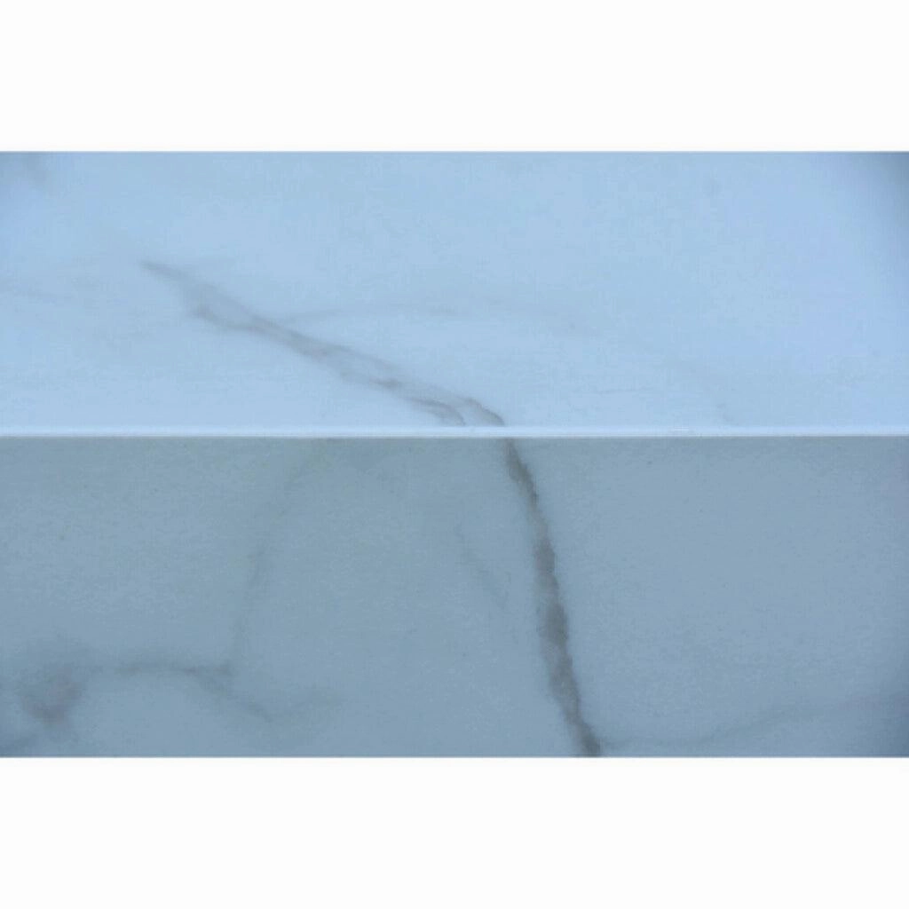Elementi - Carrara Marble Porcelain Rectangular Fire Pit Table - OFP121BW