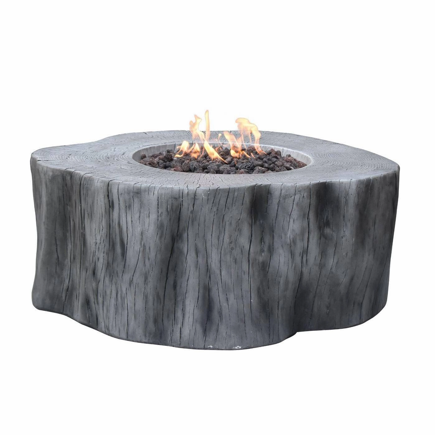 Elementi - Manchester Irregular Round Concrete Fire Pit Table OFG145portable outdoor fire pit with lid
