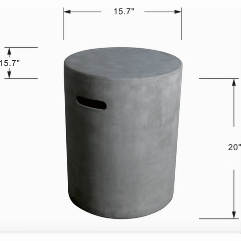 Elementi - Round Concrete Propane Tank Cover ONB01-102