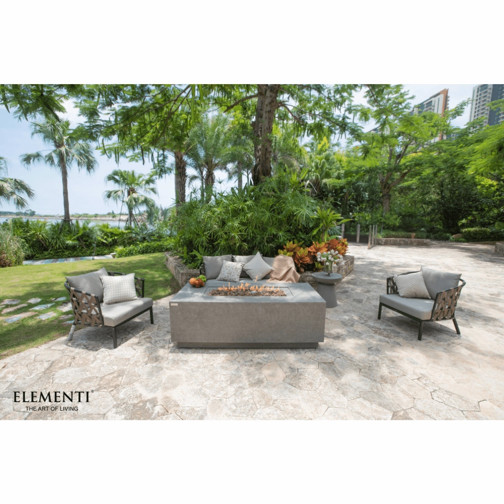 Elementi Andes Fire Table With Propane Tank Holder OFG309