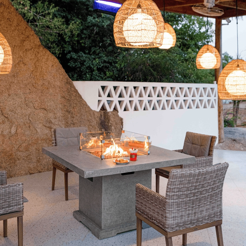 Elementi Birmingham Dinning Table Fire Pit OFG202
