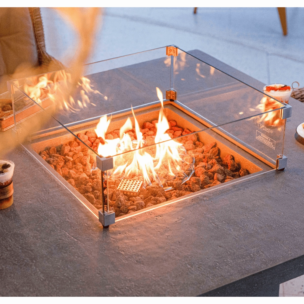 Elementi Birmingham Dinning Table Fire Pit OFG202
