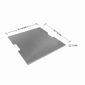Elementi Manhattan Fire Table Stainless Steel Lid OFG103-SSFireproof mat for under fire pit