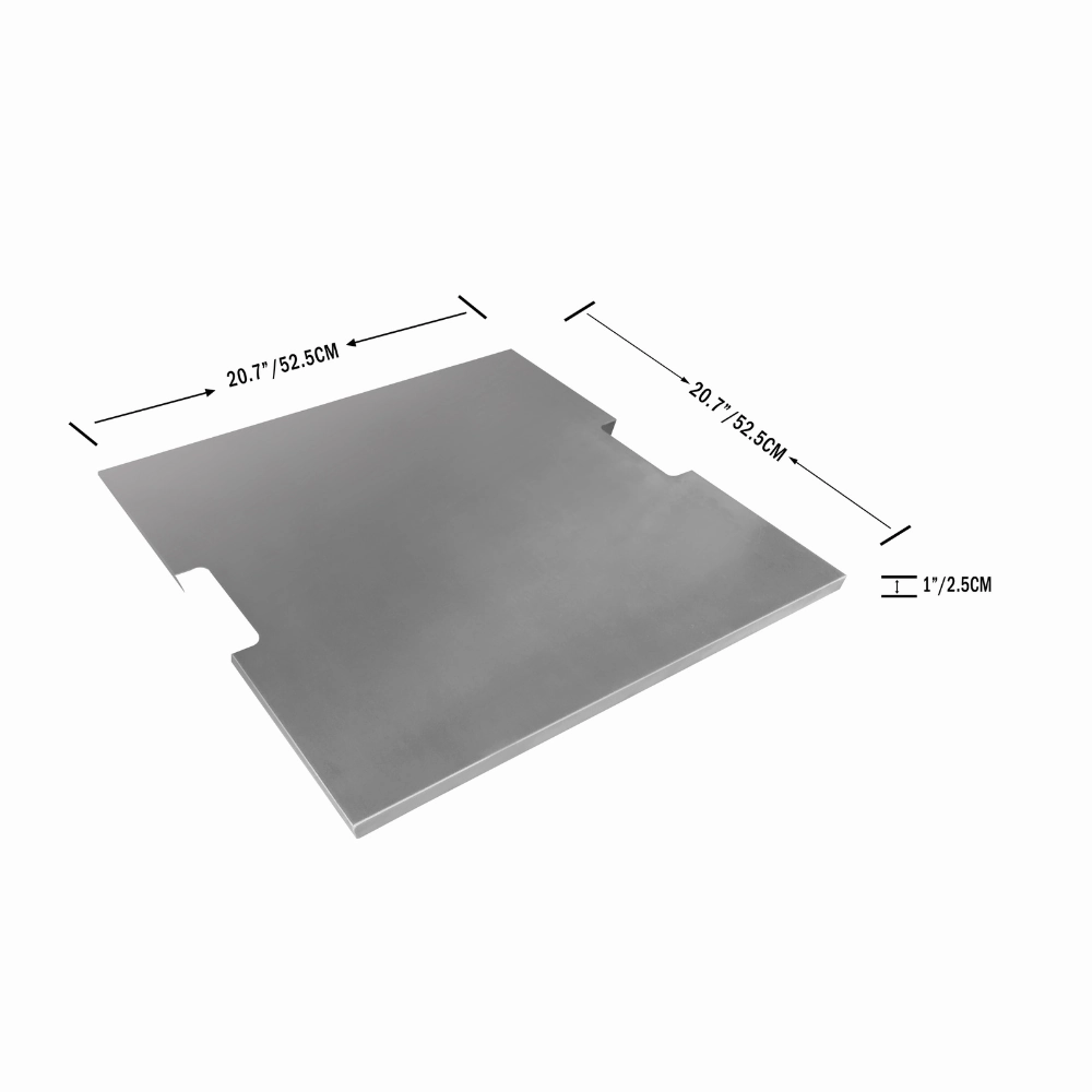 Elementi Manhattan Fire Table Stainless Steel Lid OFG103-SSFireproof mat for under fire pit
