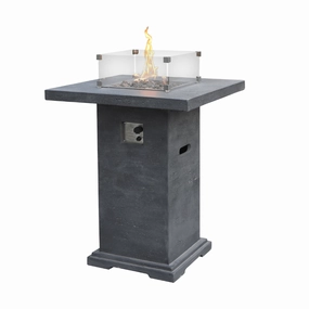 Elementi Montreal Bar Table Fire Pit Table OFG221portable outdoor fire pit with lid