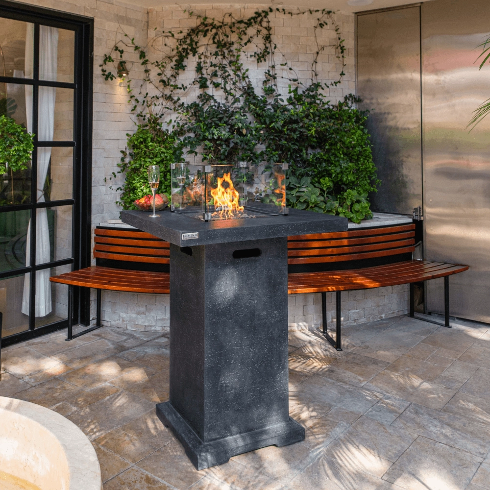 Elementi Montreal Bar Table Fire Pit Table OFG221
