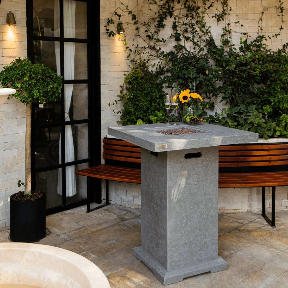 Elementi Montreal Bar Table Fire Pit Table OFG221
