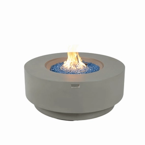 Elementi Plus - Colosseo Round Concrete Fire Pit Table - OFG414LGportable outdoor fire pit with lid