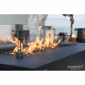 Elementi Plus Rectangular Wind Screen ONC05-021Fireproof mat for under fire pit