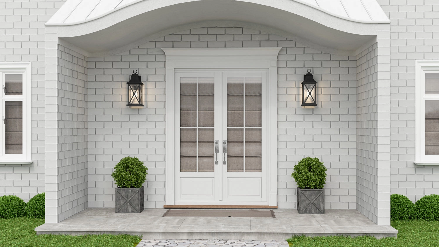 Ellerbee One Light Outdoor Wall Mount Mottled Black