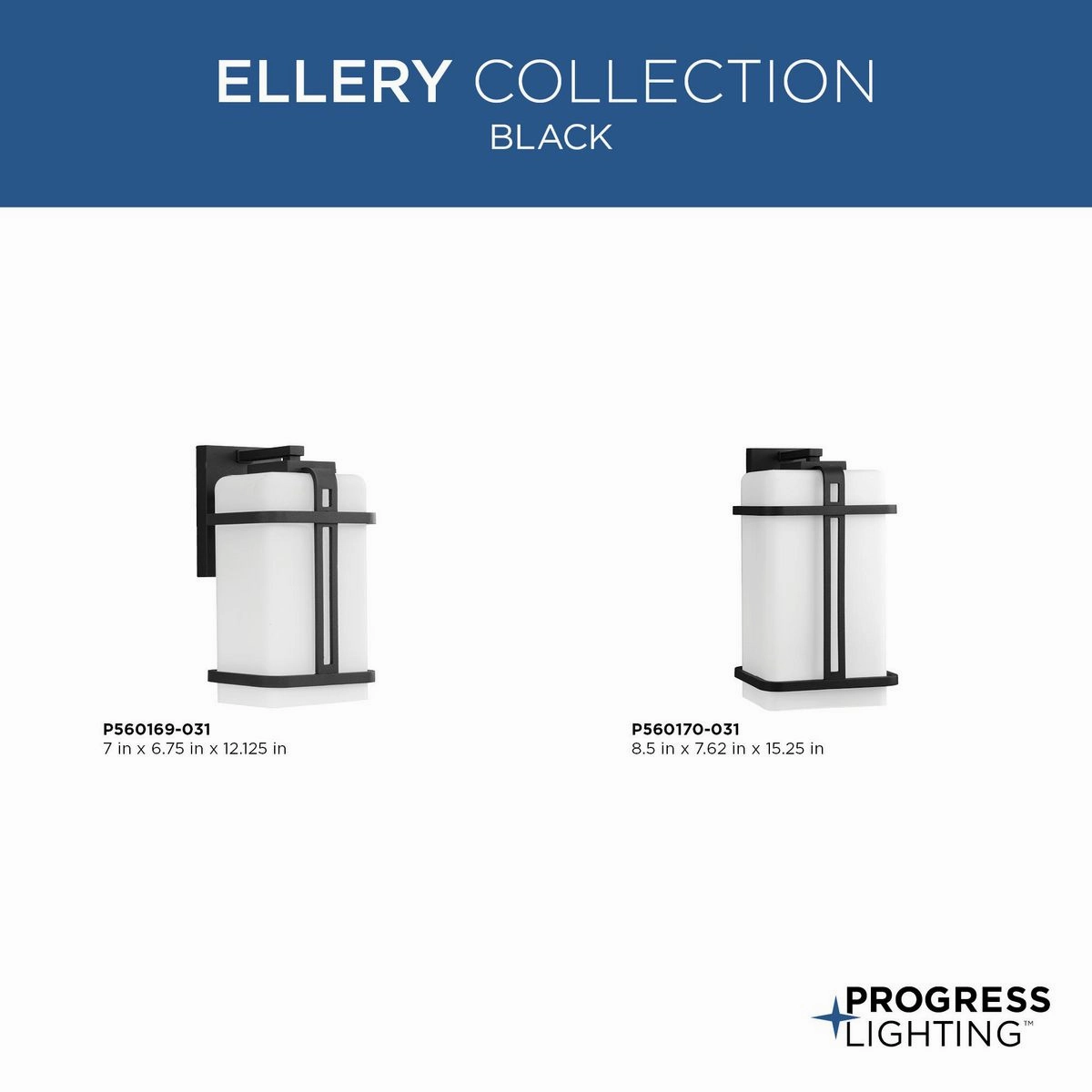 Ellery One Light Outdoor Wall Lantern Black