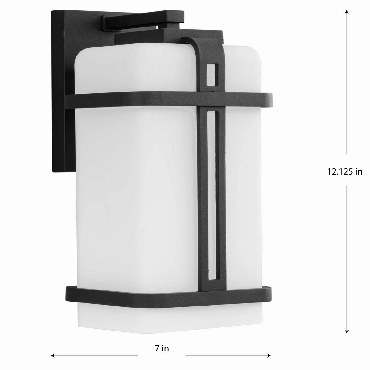 Ellery One Light Outdoor Wall Lantern Black